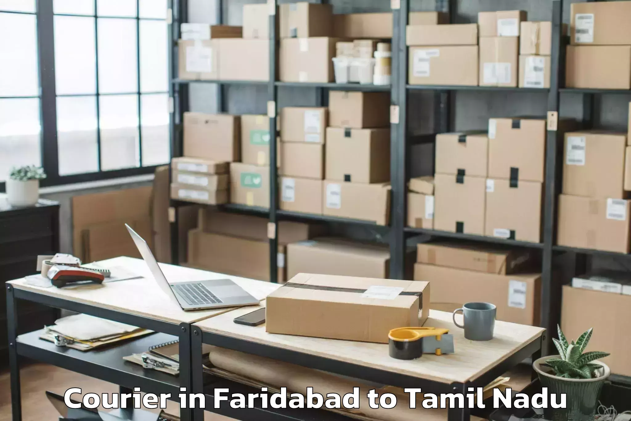 Get Faridabad to Perambur Courier